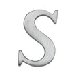 This is an image of a Heritage Brass - Alphabet S Pin Fix 51mm (2") Satin Chrome Finish, c1565-2-s-sc that is available to order from T.H Wiggans Ironmongery in Kendal.