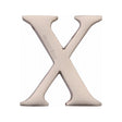 This is an image of a Heritage Brass - Alphabet X Pin Fix 51mm (2") Satin Nickel Finish, c1565-2-x-sn that is available to order from T.H Wiggans Ironmongery in Kendal.
