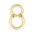 This is an image of a Heritage Brass - Numeral 8 Face Fix 51mm (2") Satin Brass Finish, c1567-8-sb that is available to order from T.H Wiggans Ironmongery in Kendal.