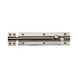 This is an image of a Heritage Brass - Door Bolt Straight 6" x 1.5" Polished Nickel Finish, c1584-6-pnf that is available to order from T.H Wiggans Ironmongery in Kendal.