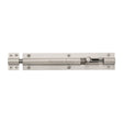 This is an image of a Heritage Brass - Door Bolt Straight 8" x 1.5" Satin Nickel Finish, c1584-8-sn that is available to order from T.H Wiggans Ironmongery in Kendal.