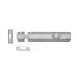 This is an image of a Heritage Brass - Door Bolt Flat 6" Satin Chrome Finish, c1685-6-sc that is available to order from T.H Wiggans Ironmongery in Kendal.