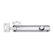 This is an image of a Heritage Brass - Door Bolt Necked Flat 8" Polished Chrome Finish, c1694-8-pc that is available to order from T.H Wiggans Ironmongery in Kendal.