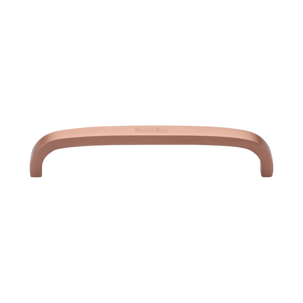 This is an image of a Heritage Brass - Cabinet Pull D Shaped 152mm CTC Satin Rose Gold Finish, c1800-152-srg that is available to order from T.H Wiggans Ironmongery in Kendal.