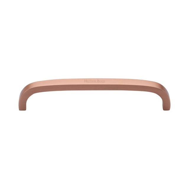 This is an image of a Heritage Brass - Cabinet Pull D Shaped 152mm CTC Satin Rose Gold Finish, c1800-152-srg that is available to order from T.H Wiggans Ironmongery in Kendal.