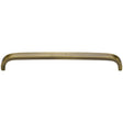 This is an image of a Heritage Brass - Cabinet Pull D Shaped 203mm CTC Antique Brass Finish, c1800-203-at that is available to order from T.H Wiggans Ironmongery in Kendal.