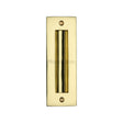 This is an image of a Heritage Brass - Flush Pull Handle 6" Polished Brass Finish, c1820-6-pb that is available to order from T.H Wiggans Ironmongery in Kendal.