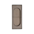 This is an image of a Heritage Brass - Flush Pull Handle 105mm Matt Bronze Finish, c1850-105-mb that is available to order from T.H Wiggans Ironmongery in Kendal.