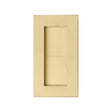 This is an image of a Heritage Brass - Rectangular Flush Pull 105 x 58mm Satin Brass Finish, c1855-105-sb that is available to order from T.H Wiggans Ironmongery in Kendal.