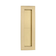 This is an image of a Heritage Brass - Rectangular Flush Pull 175 x 58mm Satin Brass Finish, c1855-175-sb that is available to order from T.H Wiggans Ironmongery in Kendal.