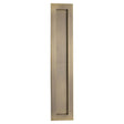 This is an image of a Heritage Brass - Rectangular Flush Pull 300 x 58mm Antique Brass Finish, c1855-300-at that is available to order from T.H Wiggans Ironmongery in Kendal.