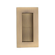 This is an image of a Heritage Brass - Reeded Rectangular Flush Pull 105 x 58mm Antique Brass Finish, c1865-105-at that is available to order from T.H Wiggans Ironmongery in Kendal.