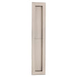 This is an image of a Heritage Brass - Reeded Rectangular Flush Pull 300 x 58mm Satin Nickel Finish, c1865-300-sn that is available to order from T.H Wiggans Ironmongery in Kendal.