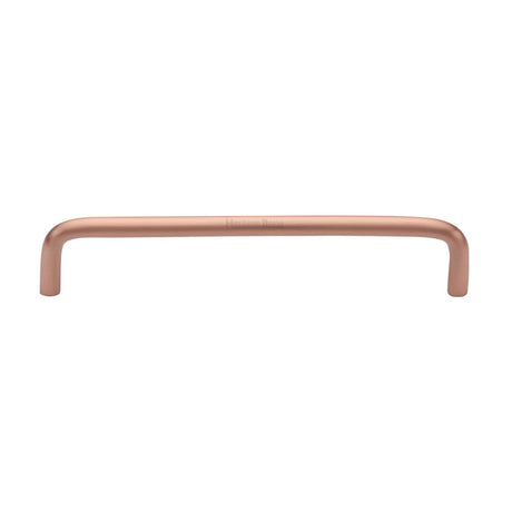 This is an image of a Heritage Brass - Cabinet Pull Wire Design 152mm CTC Satin Rose Gold Finish, c2155-152-srg that is available to order from T.H Wiggans Ironmongery in Kendal.