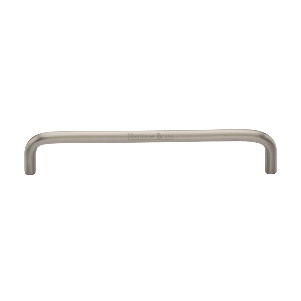 This is an image of a Heritage Brass - Cabinet Pull Wire Design 160mm CTC Satin Nickel Finish, c2155-160-sn that is available to order from T.H Wiggans Ironmongery in Kendal.