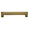 This is an image of a Heritage Brass - Cabinet Pull Pyramid Design 152mm CTC Antique Brass Finish, c2231-152-at that is available to order from T.H Wiggans Ironmongery in Kendal.