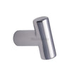 This is an image of a Heritage Brass - Cabinet Knob T Shaped 35mm Polished Chrome Finish, c2234-pc that is available to order from T.H Wiggans Ironmongery in Kendal.