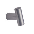 This is an image of a Heritage Brass - Cabinet Knob T Shaped 35mm Satin Chrome Finish, c2234-sc that is available to order from T.H Wiggans Ironmongery in Kendal.