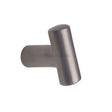 This is an image of a Heritage Brass - Cabinet Knob T Shaped 35mm Satin Nickel Finish, c2234-sn that is available to order from T.H Wiggans Ironmongery in Kendal.