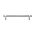 This is an image of a Heritage Brass - Cabinet Pull Industrial Design 160mm CTC Satin Chrome Finish, c2480-160-sc that is available to order from T.H Wiggans Ironmongery in Kendal.