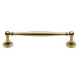 This is an image of a Heritage Brass - Cabinet Pull Colonial Design 152mm CTC Polished Brass Finish, c2533-152-pb that is available to order from T.H Wiggans Ironmongery in Kendal.