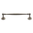 This is an image of a Heritage Brass - Cabinet Pull Colonial Design 152mm CTC Satin Nickel Finish, c2533-152-sn that is available to order from T.H Wiggans Ironmongery in Kendal.