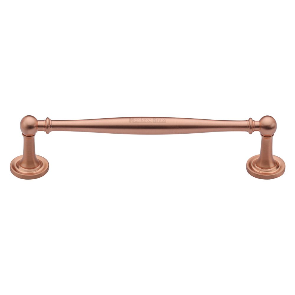 This is an image of a Heritage Brass - Cabinet Pull Colonial Design 152mm CTC Satin Rose Gold Finish, c2533-152-srg that is available to order from T.H Wiggans Ironmongery in Kendal.