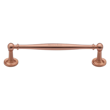 This is an image of a Heritage Brass - Cabinet Pull Colonial Design 152mm CTC Satin Rose Gold Finish, c2533-152-srg that is available to order from T.H Wiggans Ironmongery in Kendal.