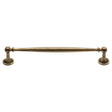 This is an image of a Heritage Brass - Cabinet Pull Colonial Design 203mm CTC Antique Brass Finish, c2533-203-at that is available to order from T.H Wiggans Ironmongery in Kendal.