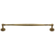 This is an image of a Heritage Brass - Cabinet Pull Colonial Design 254mm CTC Antique Brass Finish, c2533-254-at that is available to order from T.H Wiggans Ironmongery in Kendal.