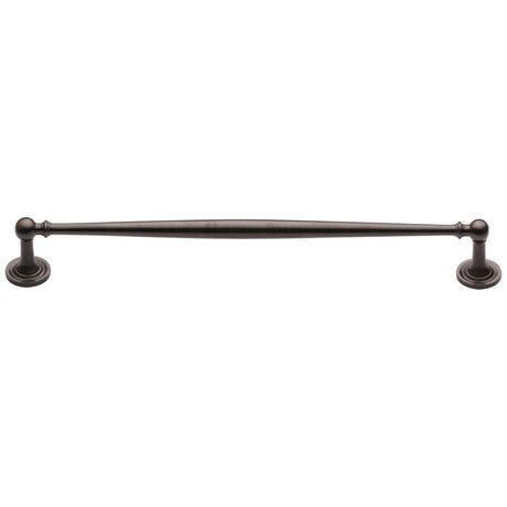 This is an image of a Heritage Brass - Cabinet Pull Colonial Design 254mm CTC Matt Bronze Finish, c2533-254-mb that is available to order from T.H Wiggans Ironmongery in Kendal.