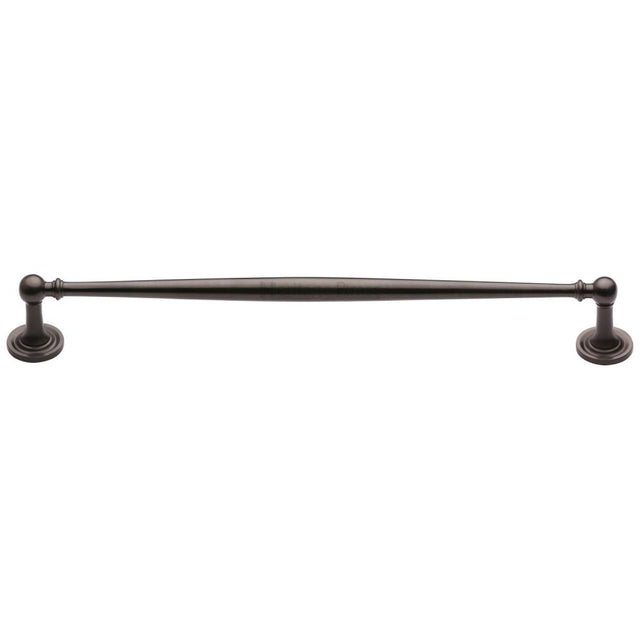 This is an image of a Heritage Brass - Cabinet Pull Colonial Design 254mm CTC Matt Bronze Finish, c2533-254-mb that is available to order from T.H Wiggans Ironmongery in Kendal.