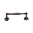 This is an image of a Heritage Brass - Cabinet Pull Colonial Design 96mm CTC Matt Bronze Finish, c2533-96-mb that is available to order from T.H Wiggans Ironmongery in Kendal.