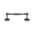 This is an image of a Heritage Brass - Cabinet Pull Colonial Design 96mm CTC Polished Chrome Finish, c2533-96-pc that is available to order from T.H Wiggans Ironmongery in Kendal.
