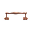 This is an image of a Heritage Brass - Cabinet Pull Colonial Design 96mm CTC Satin Rose Gold Finish, c2533-96-srg that is available to order from T.H Wiggans Ironmongery in Kendal.