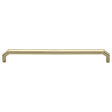 This is an image of a Heritage Brass - Cabinet Pull Hex Angular Design 254mm CTC Polished Brass Finish, c3465-254-pb that is available to order from T.H Wiggans Ironmongery in Kendal.