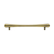 This is an image of a Heritage Brass - Cabinet Pull T-Bar Raindrop Design 192mm CTC Antique Brass Finish, c3570-192-at that is available to order from T.H Wiggans Ironmongery in Kendal.