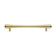 This is an image of a Heritage Brass - Cabinet Pull T-Bar Raindrop Design 192mm CTC Polished Brass Finish, c3570-192-pb that is available to order from T.H Wiggans Ironmongery in Kendal.