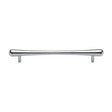 This is an image of a Heritage Brass - Cabinet Pull T-Bar Raindrop Design 192mm CTC Polished Chrome Finish, c3570-192-pc that is available to order from T.H Wiggans Ironmongery in Kendal.