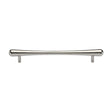 This is an image of a Heritage Brass - Cabinet Pull T-Bar Raindrop Design 192mm CTC Polished Nickel Finish, c3570-192-pnf that is available to order from T.H Wiggans Ironmongery in Kendal.