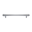 This is an image of a Heritage Brass - Cabinet Pull T-Bar Raindrop Design 192mm CTC Satin Chrome Finish, c3570-192-sc that is available to order from T.H Wiggans Ironmongery in Kendal.