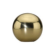 This is an image of a Heritage Brass - Cabinet Knob Globe Design 25mm Polished Brass Finish, c3627-pb that is available to order from T.H Wiggans Ironmongery in Kendal.