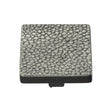 This is an image of a Heritage Brass - Cabinet Knob Square Stingray Design 38mm Aged Nickel Finish, c3653-38-an that is available to order from T.H Wiggans Ironmongery in Kendal.