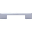 This is an image of a Heritage Brass - Cabinet Pull Slim Metro Design 128mm CTC Polished Chrome Finish, c3681-128-pc that is available to order from T.H Wiggans Ironmongery in Kendal.