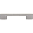 This is an image of a Heritage Brass - Cabinet Pull Slim Metro Design 128mm CTC Satin Nickel Finish, c3681-128-sn that is available to order from T.H Wiggans Ironmongery in Kendal.