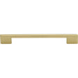 This is an image of a Heritage Brass - Cabinet Pull Slim Metro Design 192mm CTC Polished Brass Finish, c3681-192-pb that is available to order from T.H Wiggans Ironmongery in Kendal.