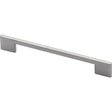 This is an image of a Heritage Brass - Cabinet Pull Slim Metro Design 192mm CTC Satin Nickel Finish, c3681-192-sn that is available to order from T.H Wiggans Ironmongery in Kendal.