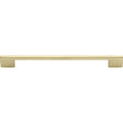 This is an image of a Heritage Brass - Cabinet Pull Slim Metro Design 256mm CTC Polished Brass Finish, c3681-256-pb that is available to order from T.H Wiggans Ironmongery in Kendal.