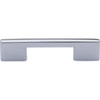 This is an image of a Heritage Brass - Cabinet Pull Slim Metro Design 96mm CTC Polished Chrome Finish, c3681-96-pc that is available to order from T.H Wiggans Ironmongery in Kendal.
