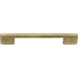 This is an image of a Heritage Brass - Cabinet Pull Slim Metro Design 160mm CTC Antique Brass Finish, c3681-160-at that is available to order from T.H Wiggans Ironmongery in Kendal.